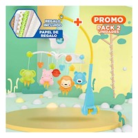 Pack2 Sistema Sonoro para Cuna de Bebes con Luz y Sonidos Tranquilos Y+Papel Regalo